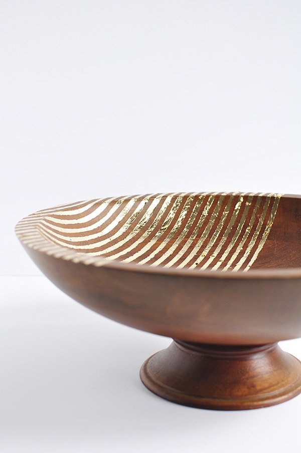 Striped Foil Bowl