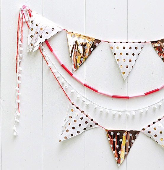 1 DIY Fringed Tissue Paper Banner