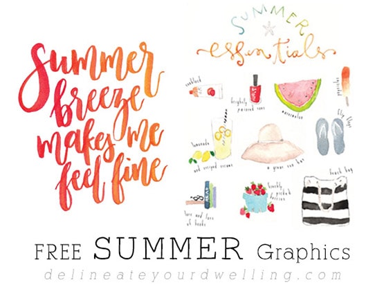 FREE Summer Graphic Must haves!