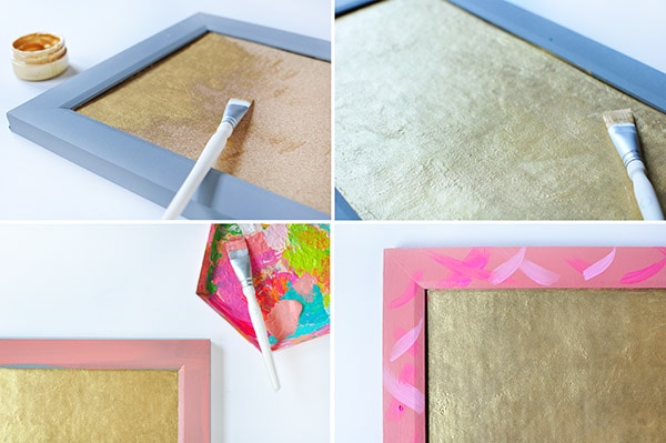 Brushstroke Cork Board steps