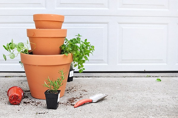 DIY Stacked Herb Garden steps 4