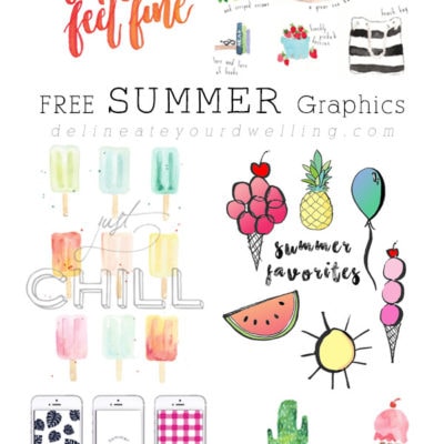 Free Summer Graphic Prints
