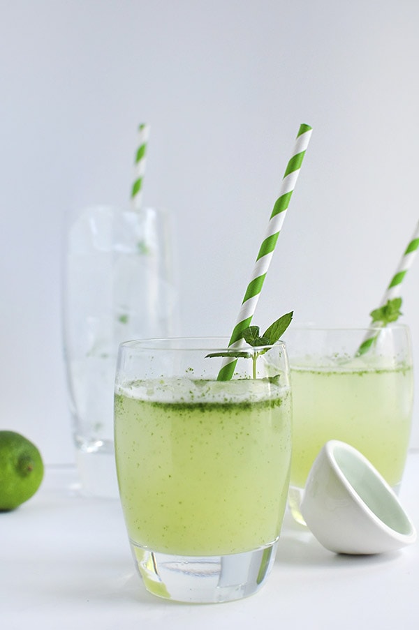Delicious Summer Lime Mint Freeze drink