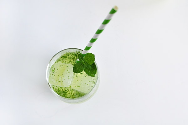 Lime Apricot Mint drink