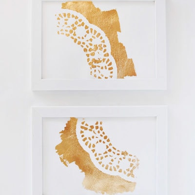 Gold-Foil-Doily-Art