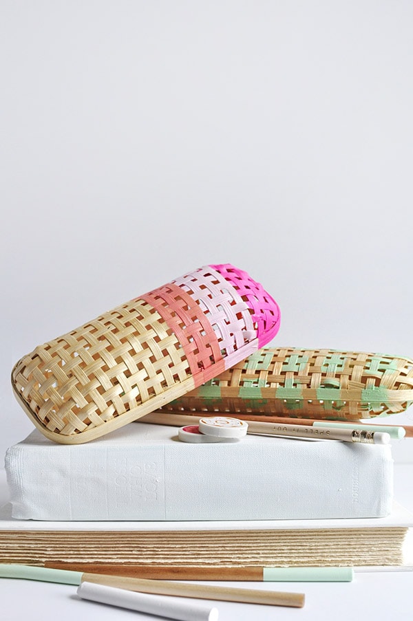 DIY Rattan Pencil Case