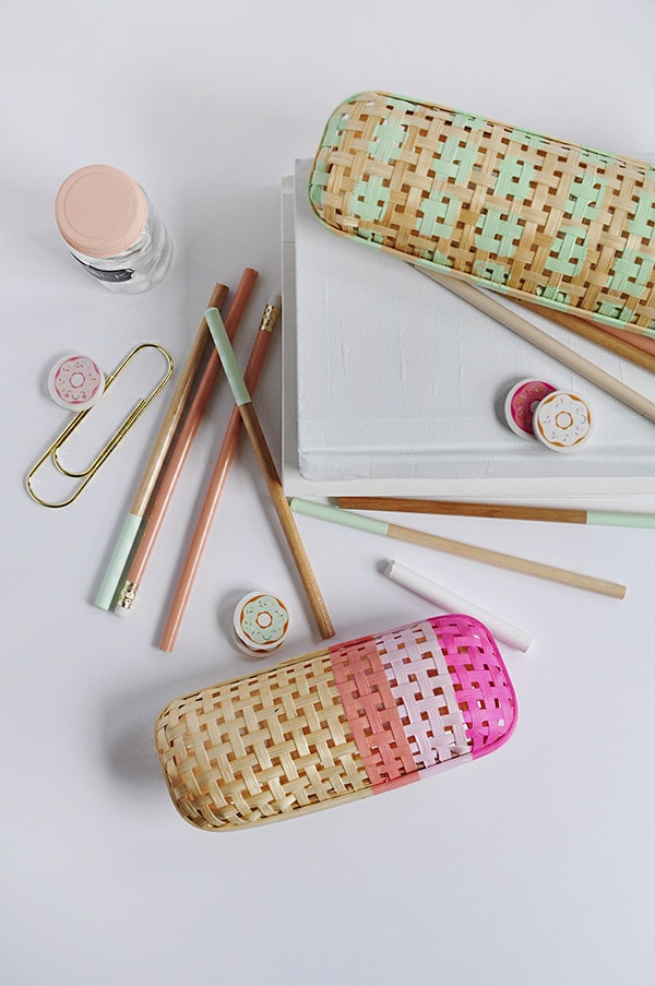 DIY Rattan Pencil Case