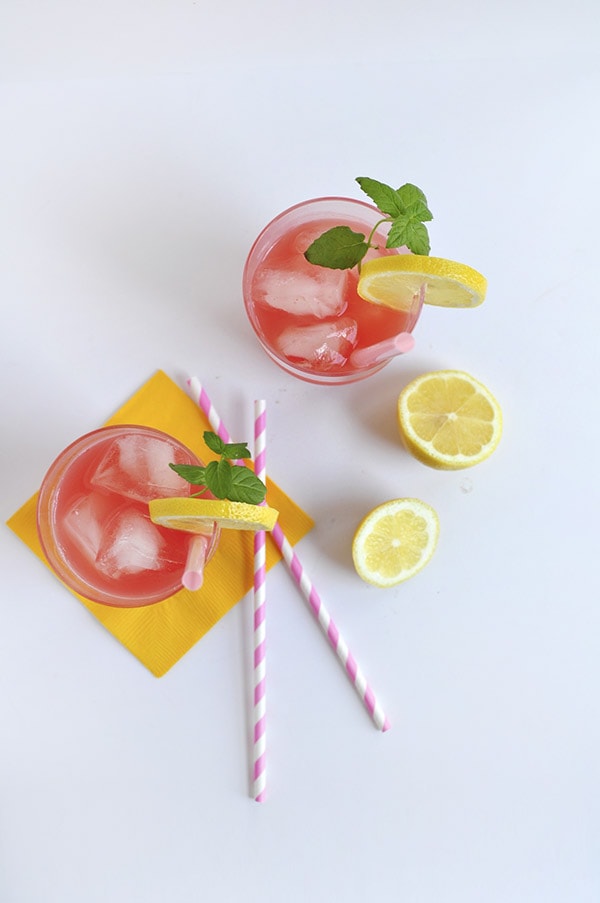 Refreshing Watermelon Lemonade glass
