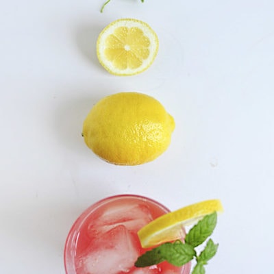 Watermelon Lemonade glass