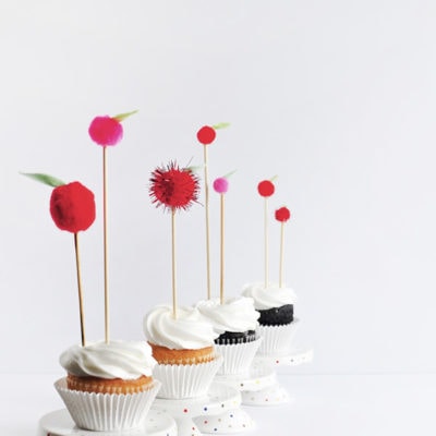 Apple Cupcake Toppers