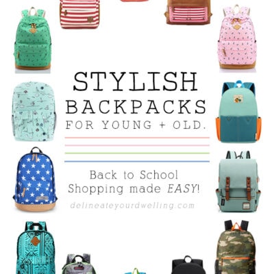The best Stylish Back to School Backpacks under $50, Delineate Your Dwelling