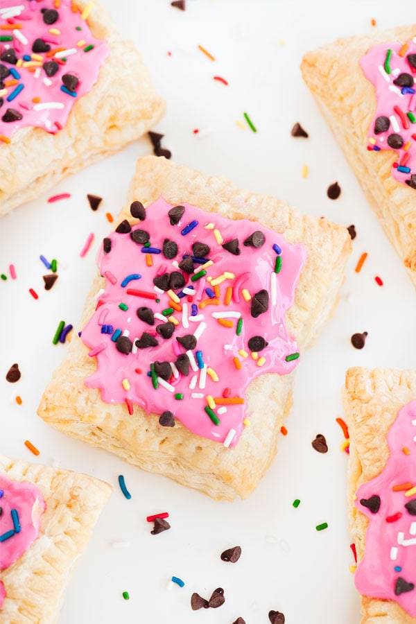 Confetti cookie dough pop tart