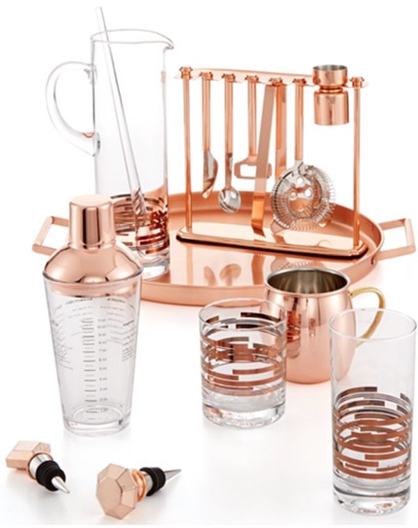 Macy's copper-barware