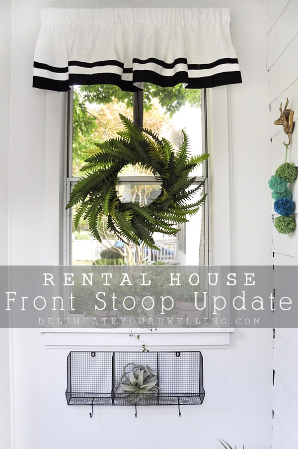 Rental House Front Stoop simple Updates, Delineate Your Dwelling