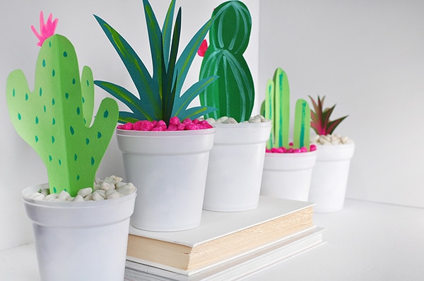 DIY Paper Cactus and Grasses, Delineate Your Dwelling