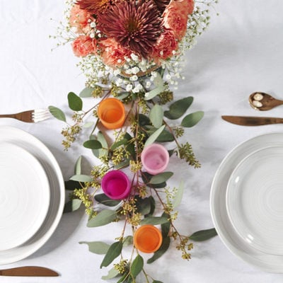 Minimal Thanksgiving Table Decoration, Delineate Your Dwelling