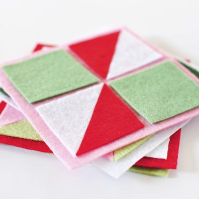 1 Felt Geometric Party Coasters