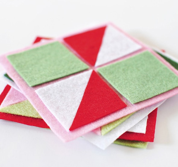 1 Felt Geometric Party Coasters