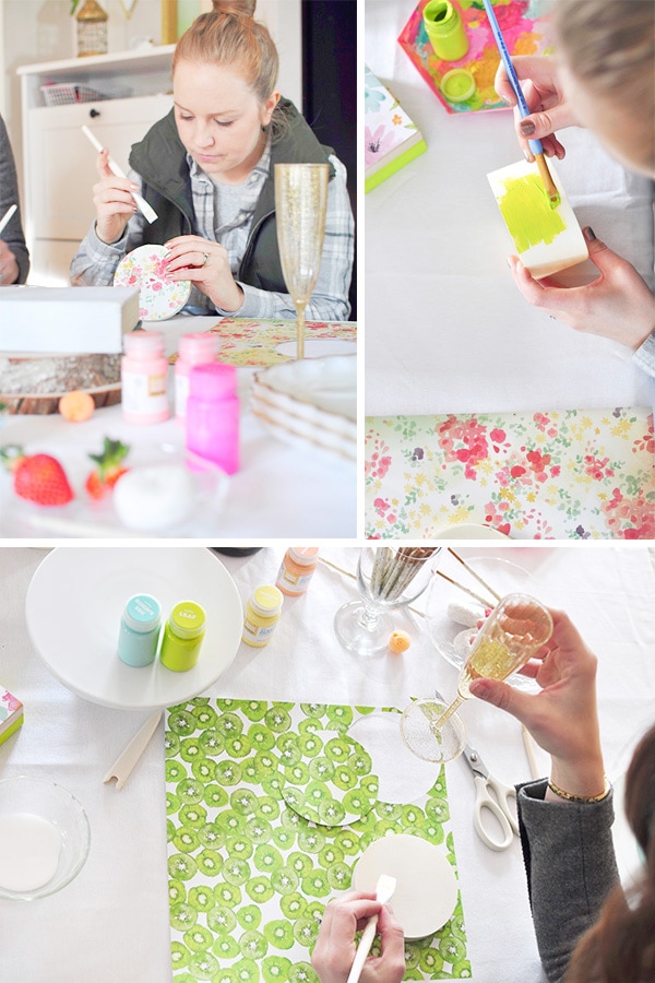 How to host a Craft Party with friends and drinks, Delineate Your Dwelling