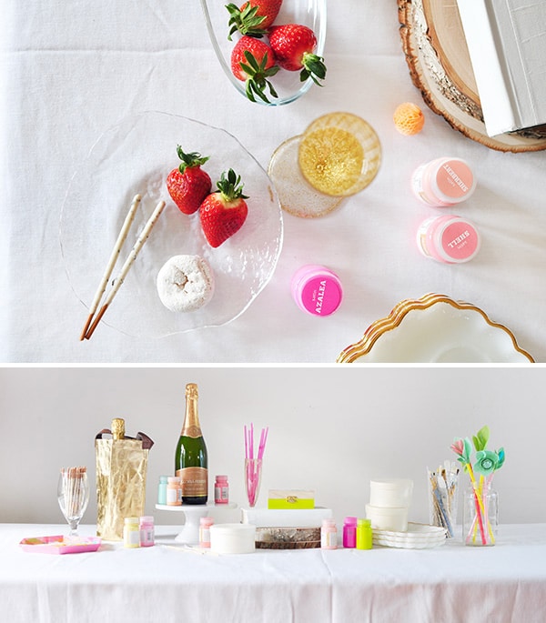 How to host a Craft Party with friends and drinks, Delineate Your Dwelling