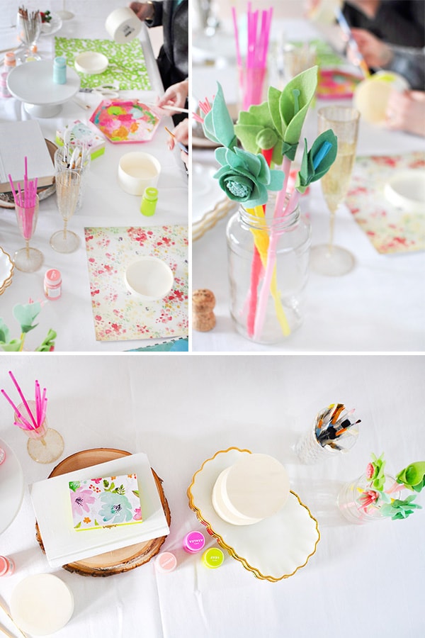 How to host a Craft Party with friends and drinks, Delineate Your Dwelling