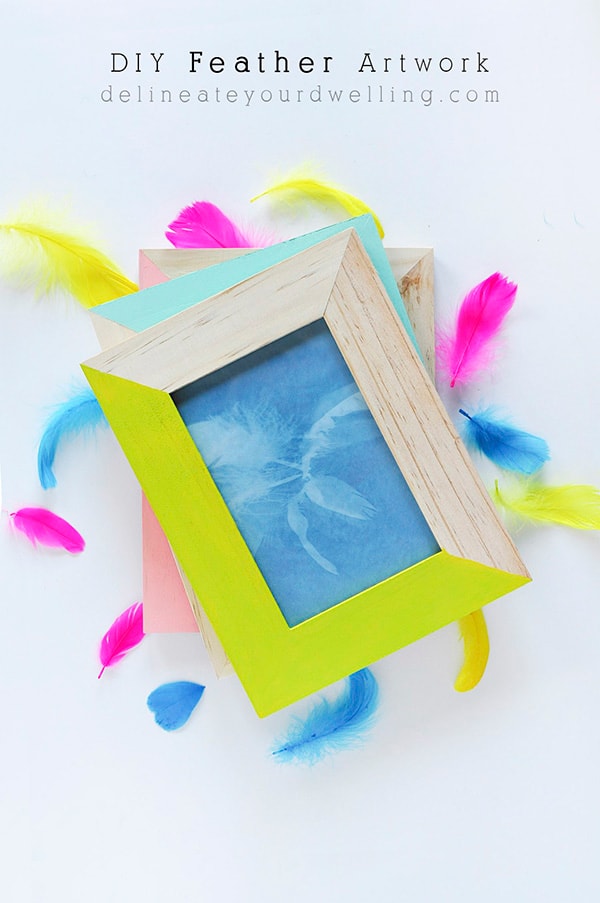Easy DIY Feather Artwork, Delineate Your Dwelling