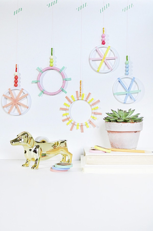 DIY Mini Washi Tape Wreaths, Delineate Your Dwelling