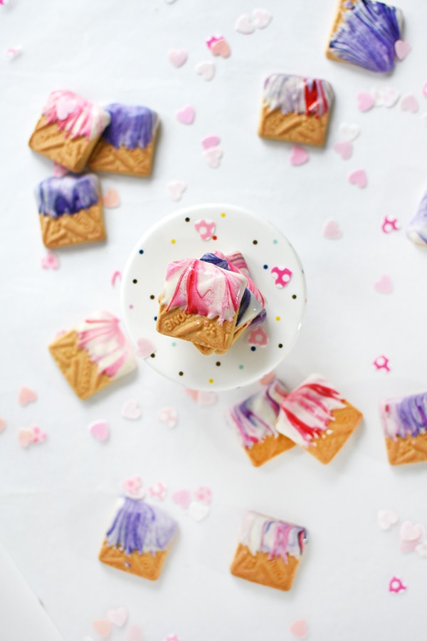 Marbled Valentine Shortbread Cookie, Delineate Your Dwelling