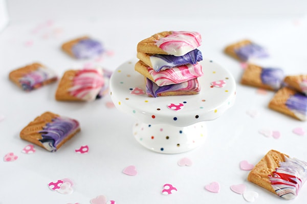 Marbled Valentine Shortbread Cookie, Delineate Your Dwelling