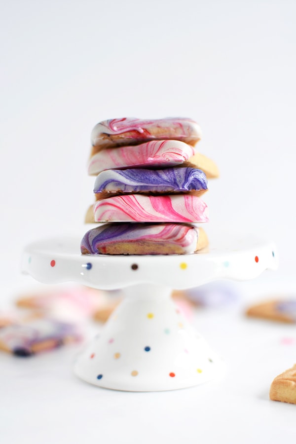 Marbled Valentine Shortbread Cookie, Delineate Your Dwelling