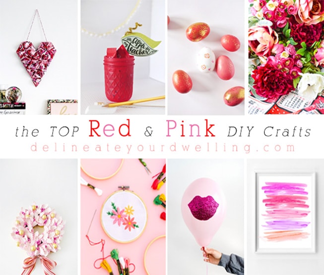 1 top Red + Pink DIY crafts