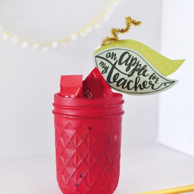 Apple-Mason-Jar red