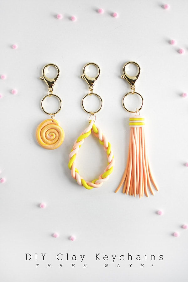 Clay DIY Keychains 3 different ways, Delineate Your Dwelling