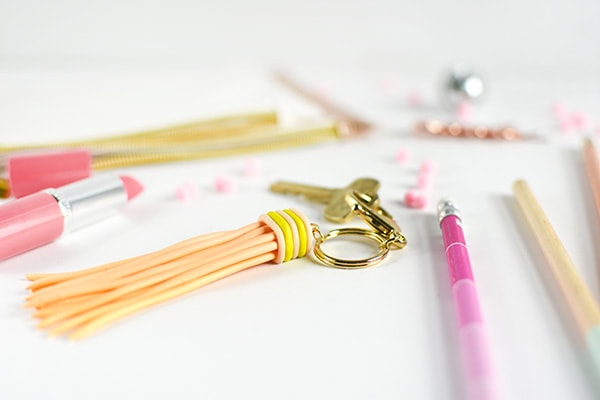 Fun and Easy to craft DIY Clay Tassel Keychain, Delineate Your Dwelling