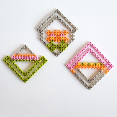 Colorful Perler Bead Coasters, Delineate Your Dwelling