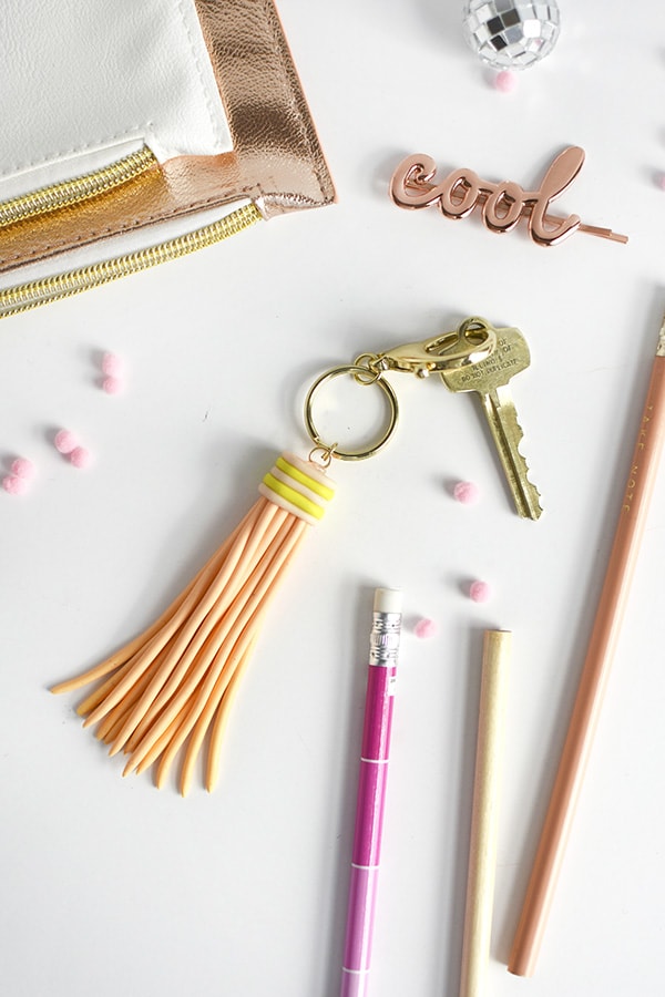 Fun and Easy to craft DIY Clay Tassel Keychain, Delineate Your Dwelling
