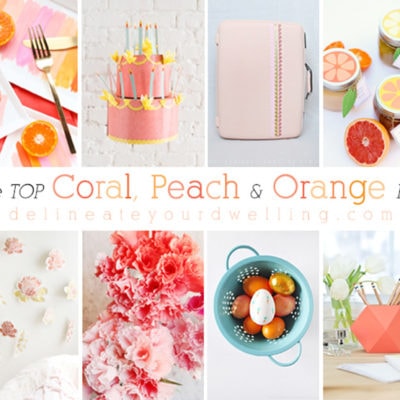 1 Coral, Peach + Orange DIY crafts