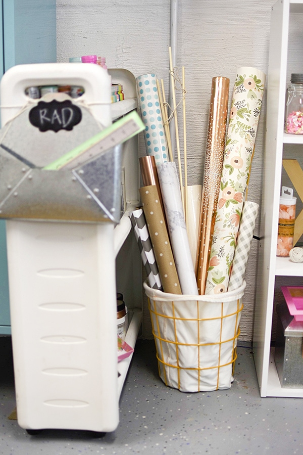 Organize your Craft Room with simple storage and easy tips! Delineate Your Dwelling craft space tour