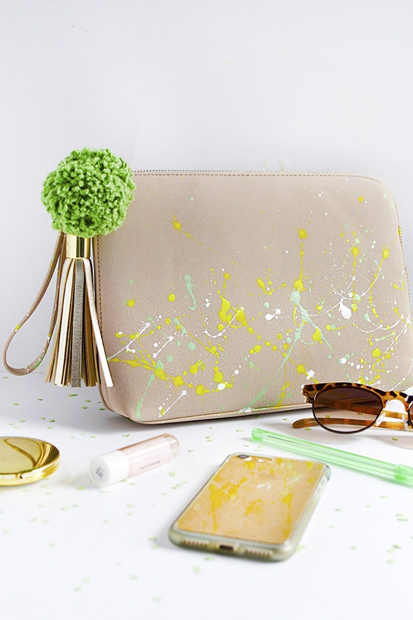 80's Paint Splattered Clutch