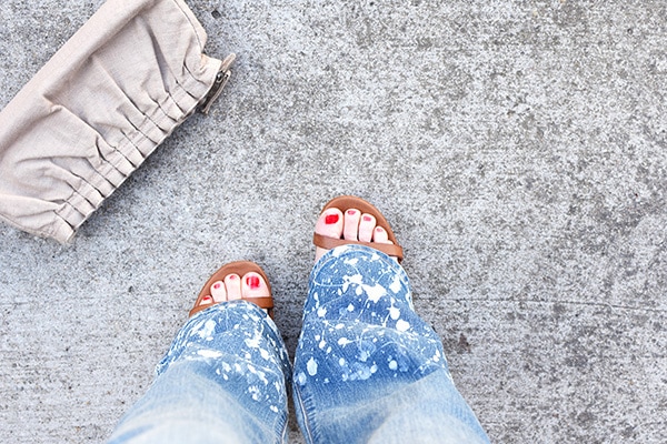 Paint Splatter Jeans
