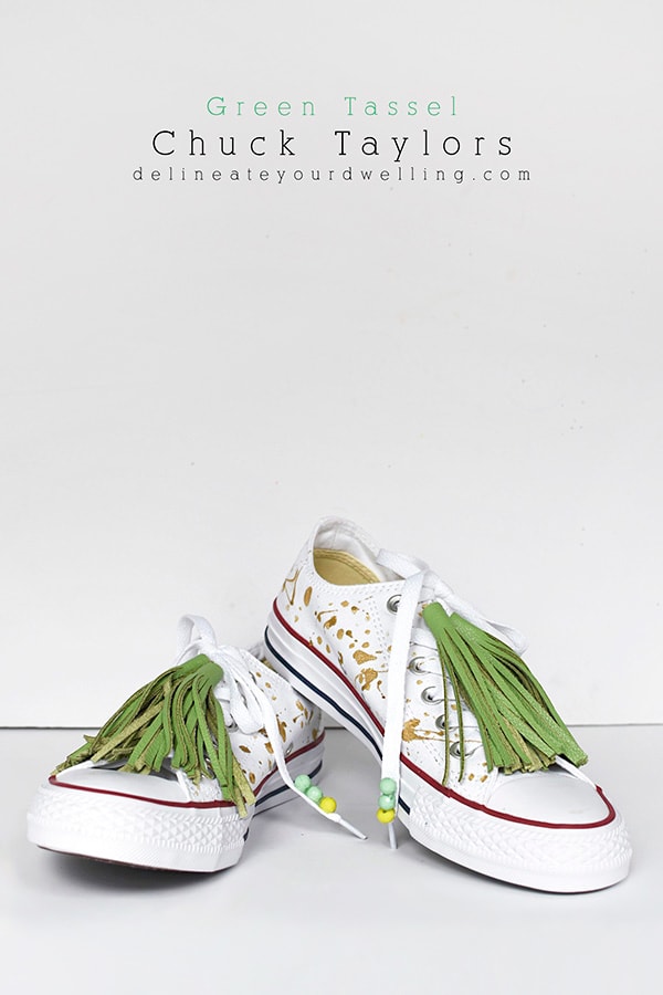 Green Tassel Chuck Taylor Converse Shoes