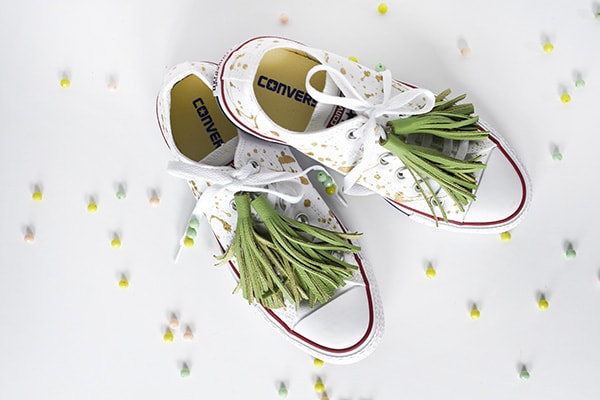 DIY Green Tassel Chuck Taylor Tennis Shoes, Delineate Your Dwelling