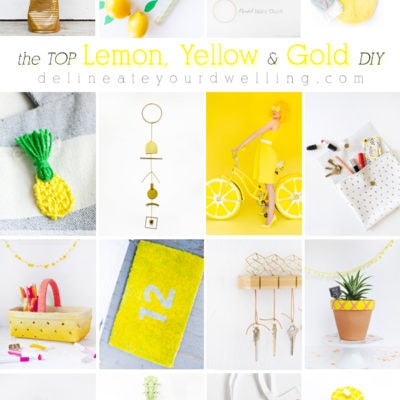 Lemon, Yellow, Gold DIY crafts