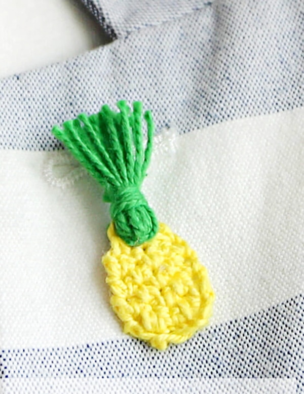 yellow crochet-pineapple-pin-6