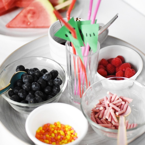 Creating a Kid Friendly Watermelon Popsicle Bar