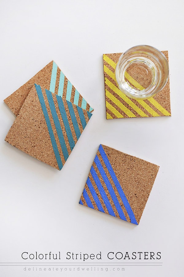 Colorful-Striped-Coasters