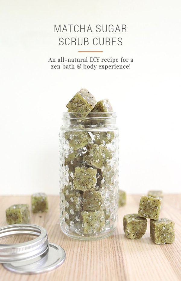 DIY-Matcha-GreenTeaSugar-Scrub-Cubes-Recipe green