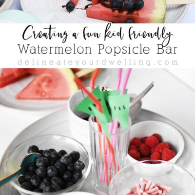 Creating a fun and tasty Kid Friendly Watermelon Popsicle Bar, Delineate Your Dwelling