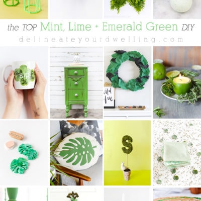 The top DIY, crafts and makeovers in Mint, Lime and Emerald Green DIY craft projects! | Delineate Your Dwelling