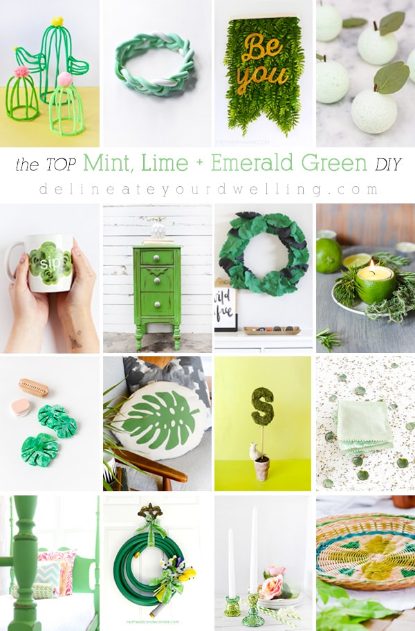 Top Mint, Lime and Emerald Green DIY Crafts